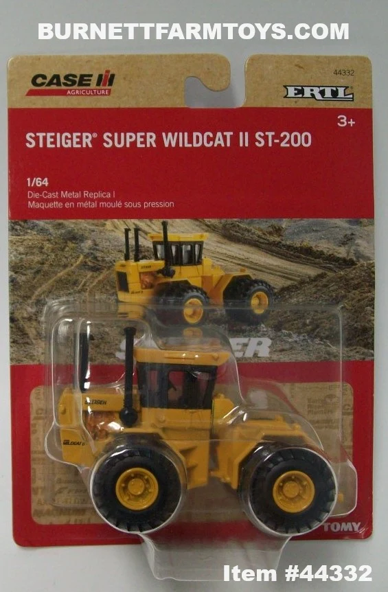 Item #44332 Case IH Yellow Steiger Super Wildcat II ST-200 Tractor - 1/64 Scale – Ertl / Tomy - Image 5