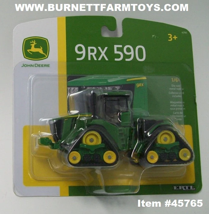 Item #45765 John Deere 9RX 590 Tractor with Tracks - 1/64 Scale - Ertl / Tomy - Image 5