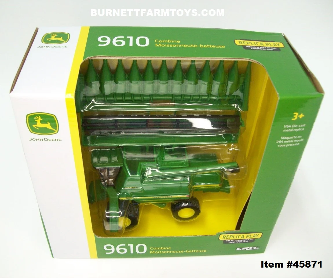 Item #45871 John Deere 9610 Combine - 1/64 Scale - Ertl / Tomy - Image 5