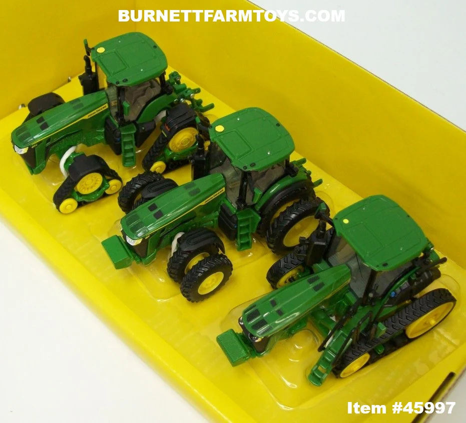 Item #45997 John Deere 8R Series Prestige Collection Tractor Set with 8RX 340 8R 340 8RT 340 - 1/64 Scale – Ertl / Tomy - Image 5