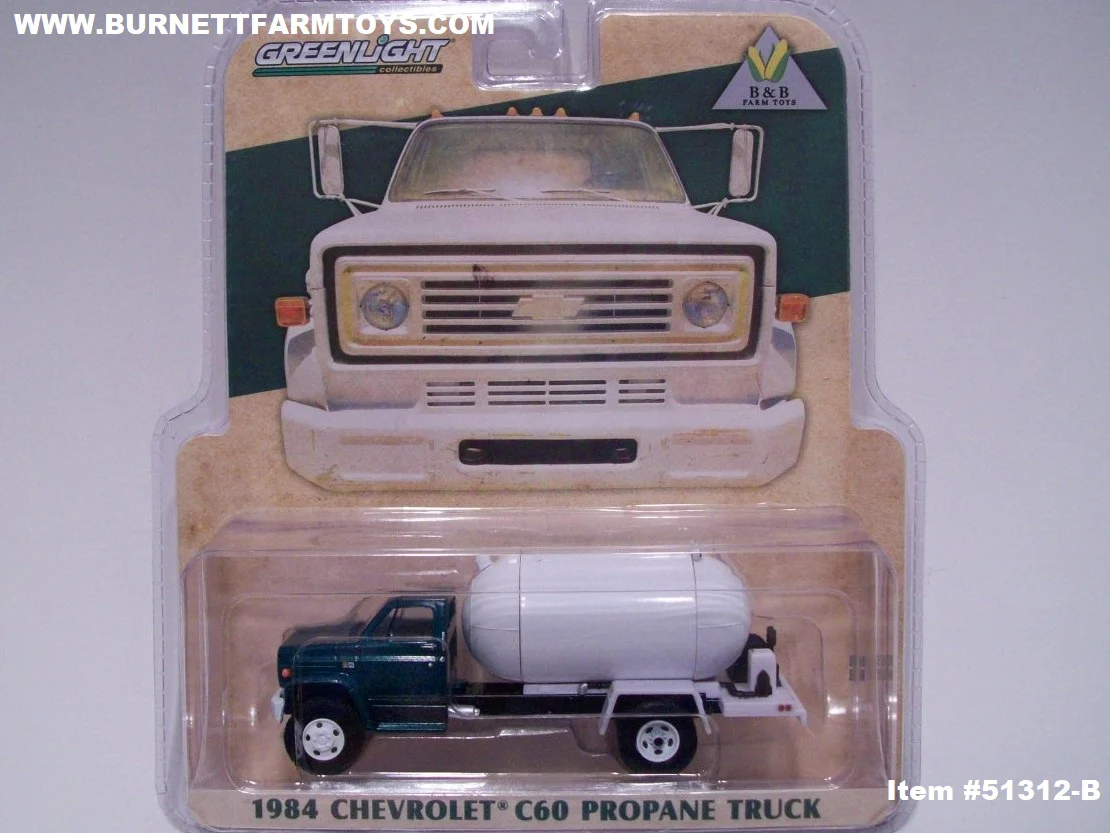 Item #51312-B Green 1984 Chevrolet C60 Propane Truck - 1/64 Scale - Image 4