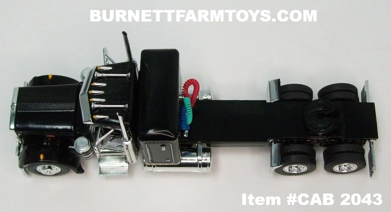 Item #CAB 2043 Black Peterbilt 359 36-inch Flattop Sleeper - 1/64 Scale – DCP by First Gear - Image 4