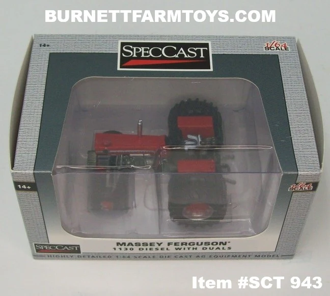 Item #SCT 943 Massey Ferguson 1130 Diesel Tractor with Duals - 1/64 Scale – SpecCast - Image 5