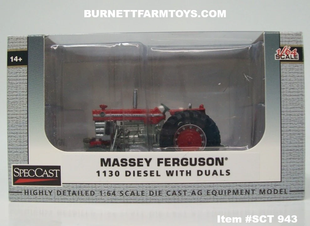 Item #SCT 943 Massey Ferguson 1130 Diesel Tractor with Duals - 1/64 Scale – SpecCast - Image 6
