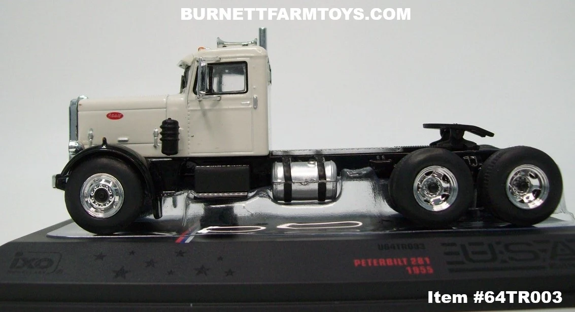 Item #U64TR003 White Black Fender Peterbilt 281 1955 Day Cab - 1/64 Scale – ixo Models - Image 3